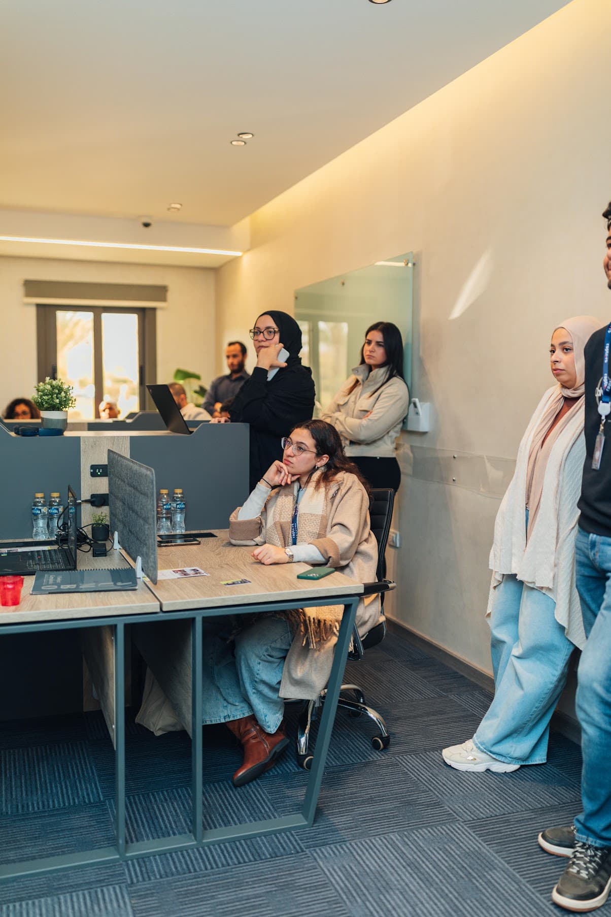 Team gathered for a working session — Cairo office.